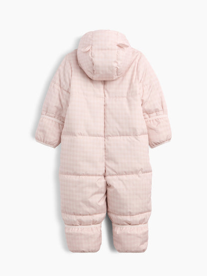 Açık Pembe Puffer Şişme Kışlık Tulum