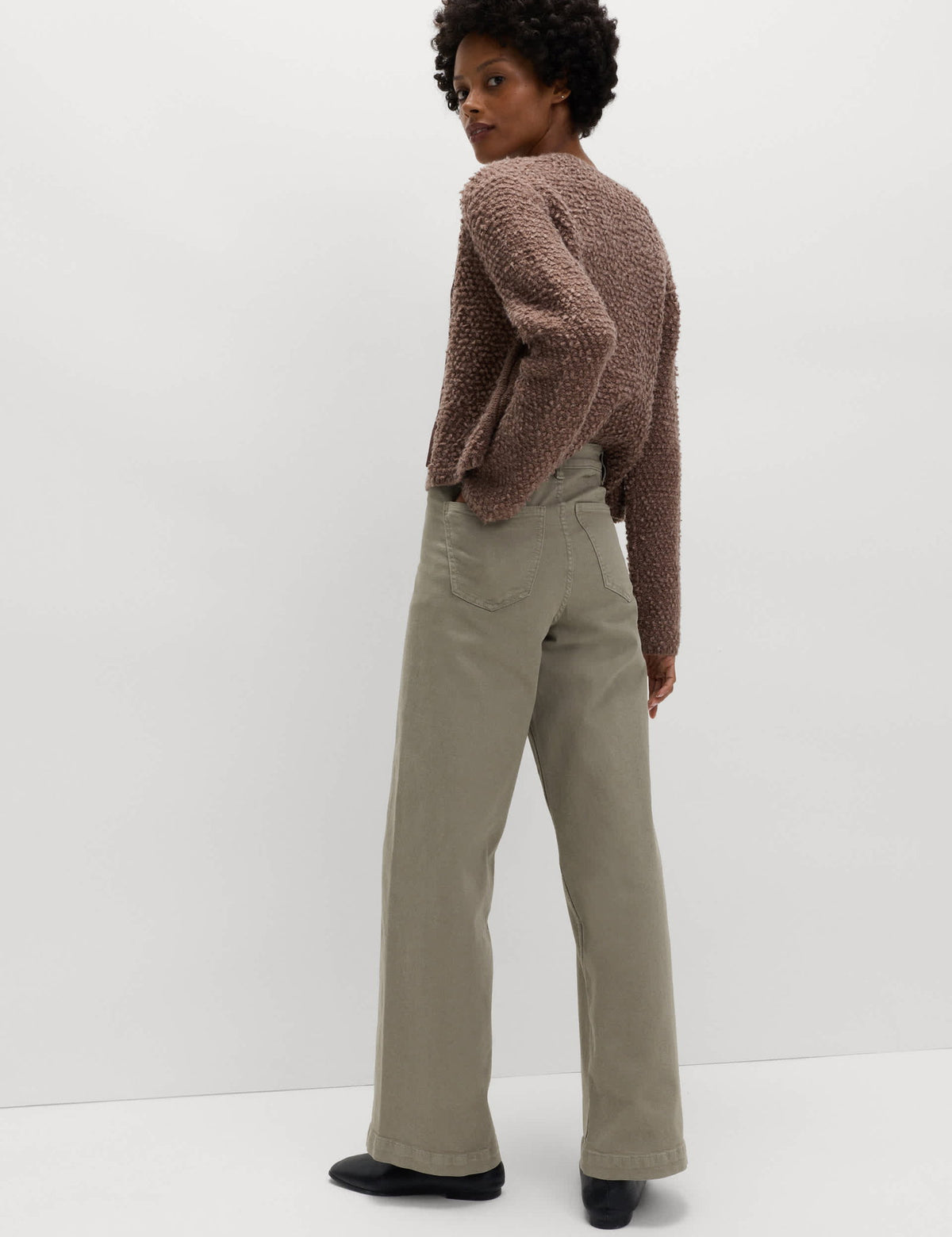 Yüksek Bel Wide Leg Grazer Jean