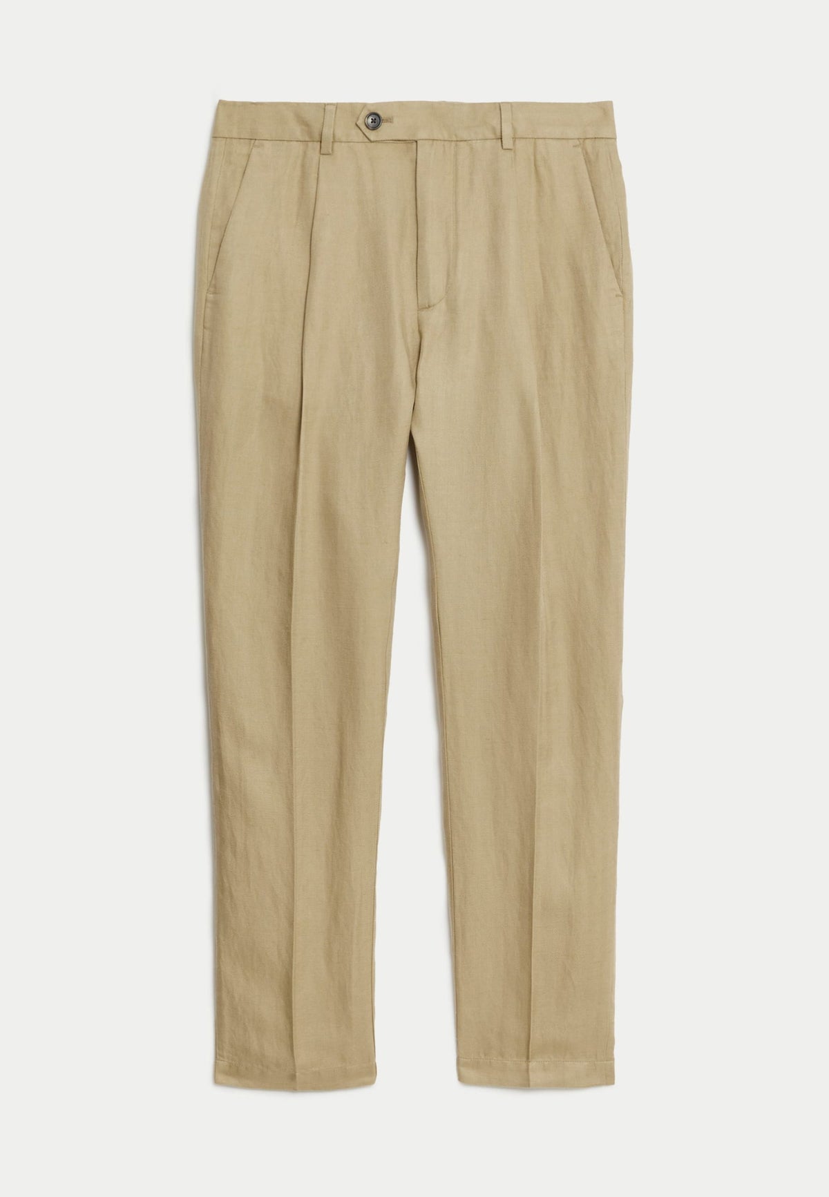 Tapered Fit Keten Pantolon