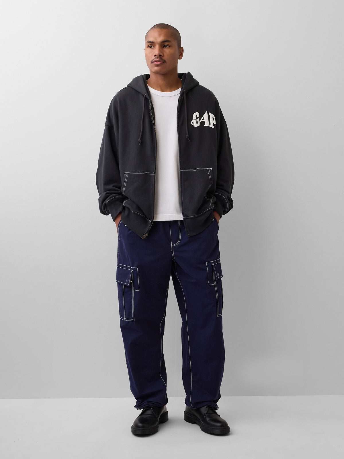 Lacivert Gap × Awake Ny Kargo Baggy Jogger Eşofman Altı