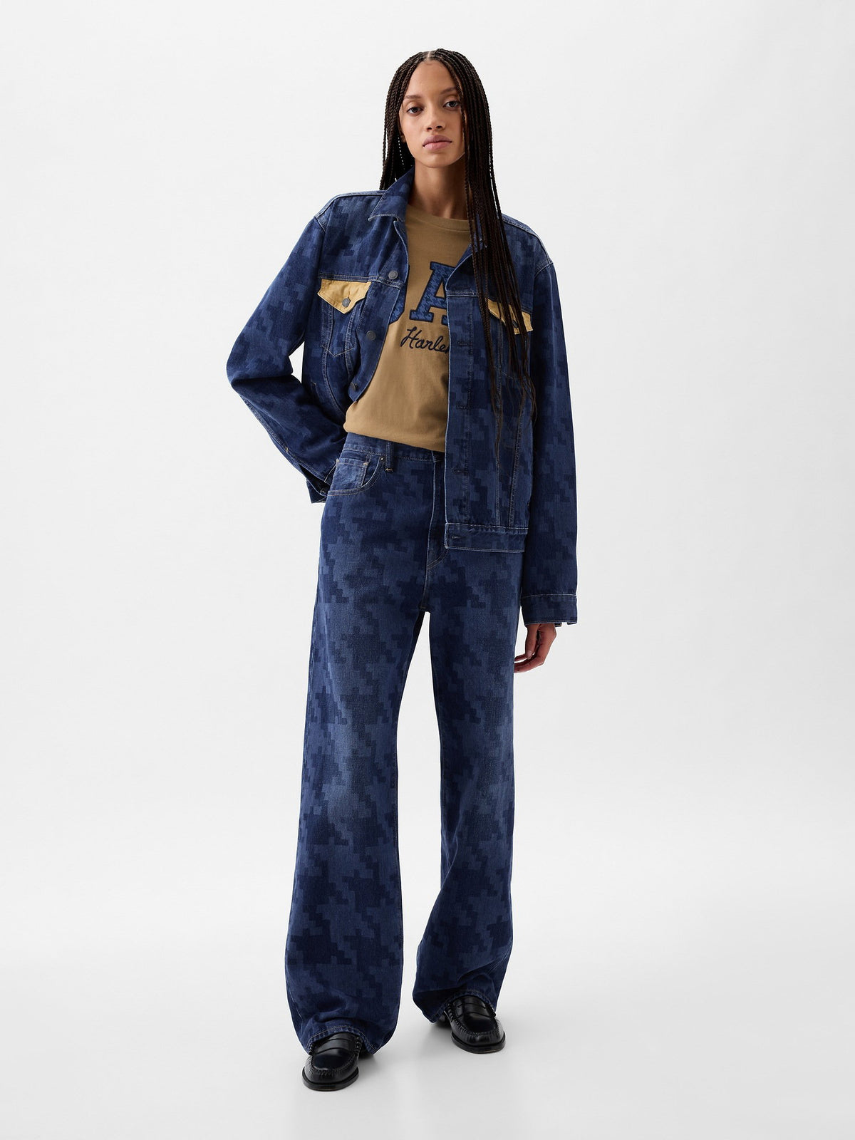 Koyu Mavi Dap × Gap Organik Pamuk Icon Denim Ceket