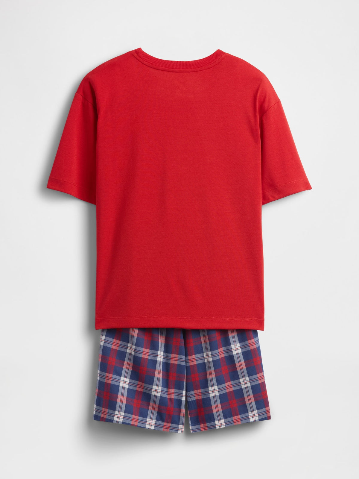 Kırmızı Oversized Recycled Şort Pijama Seti