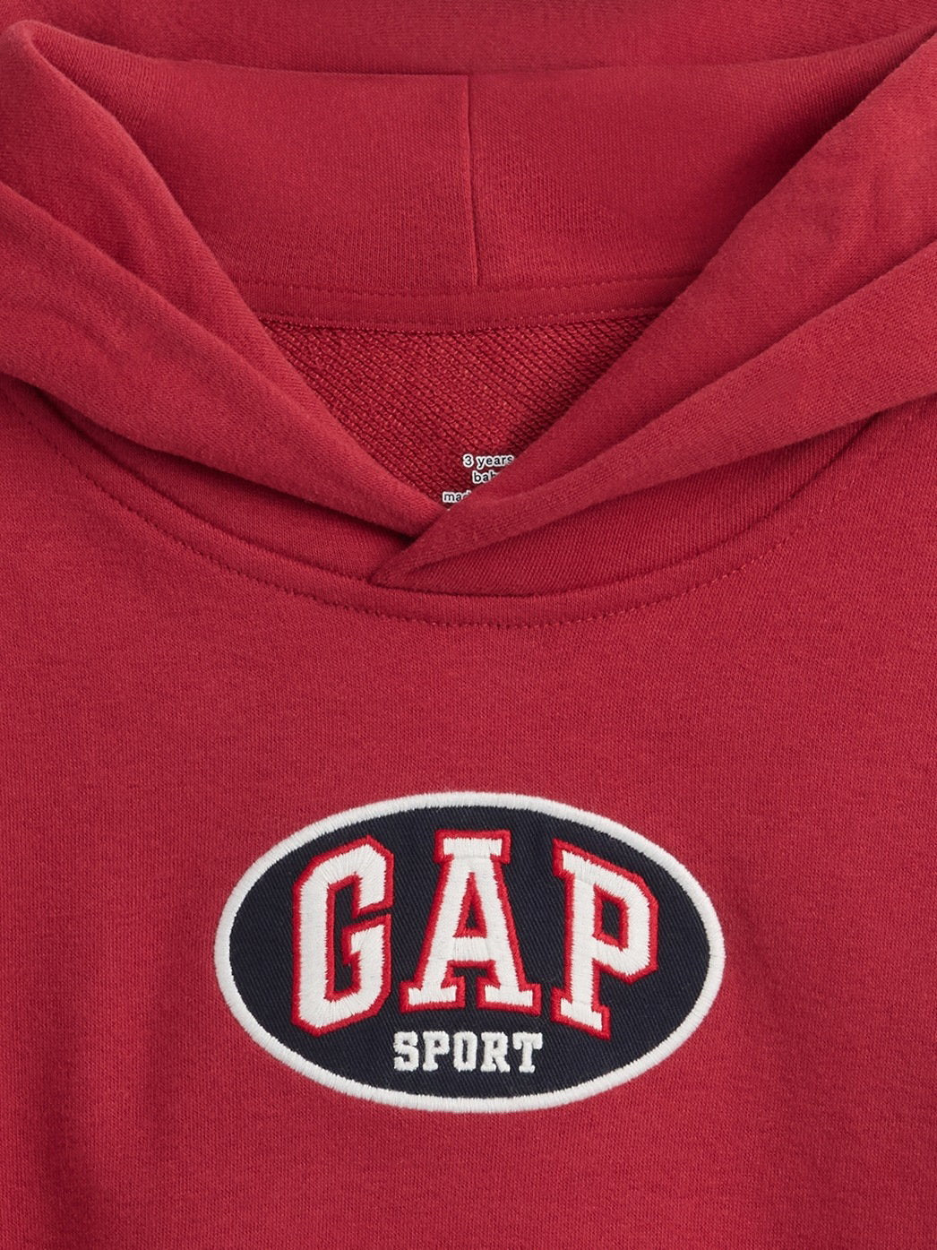 Kırmızı Vintagesoft Terry Sport Logo Sweatshirt
