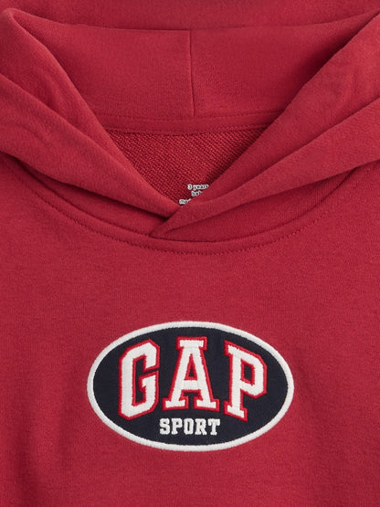 Kırmızı Vintagesoft Terry Sport Logo Sweatshirt