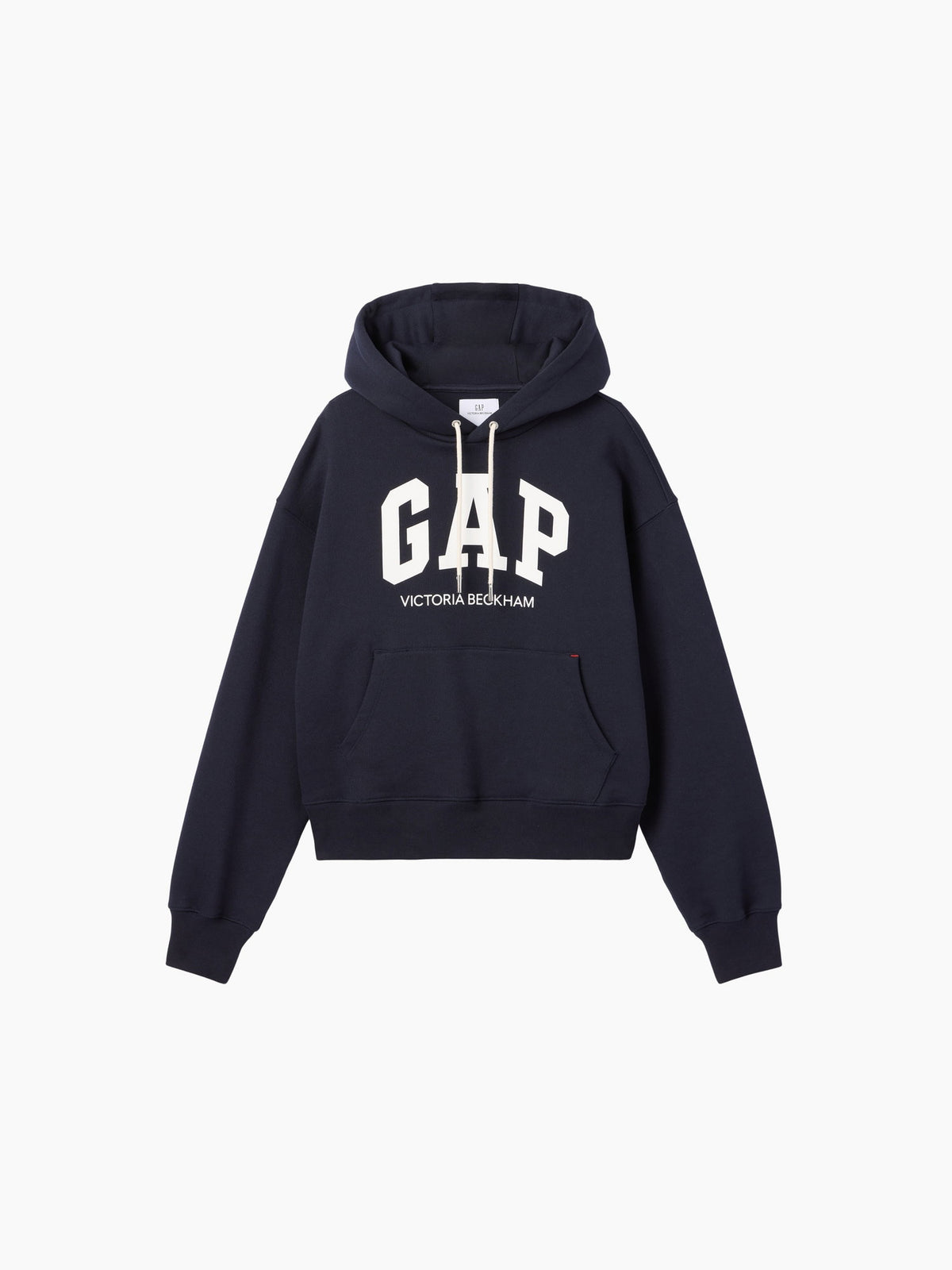 Lacivert Gap × Victoria Beckham Heavyweight Fransız Havlu Kumaş Logo Sweatshirt