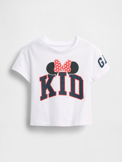 Beyaz Kid Grafik Baskılı T-shirt