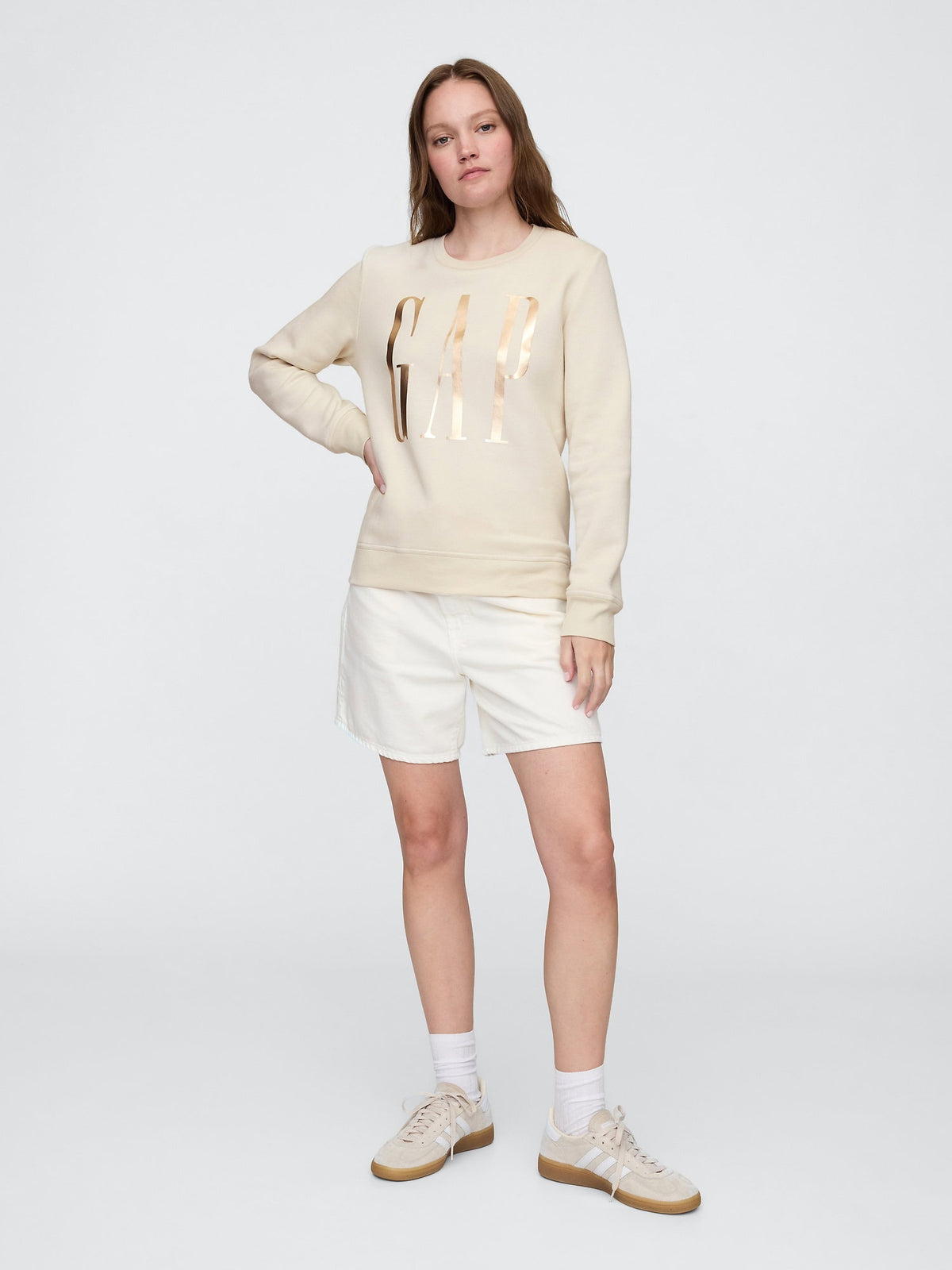 Lacivert Relaxed Gap Logo Sweatshirt