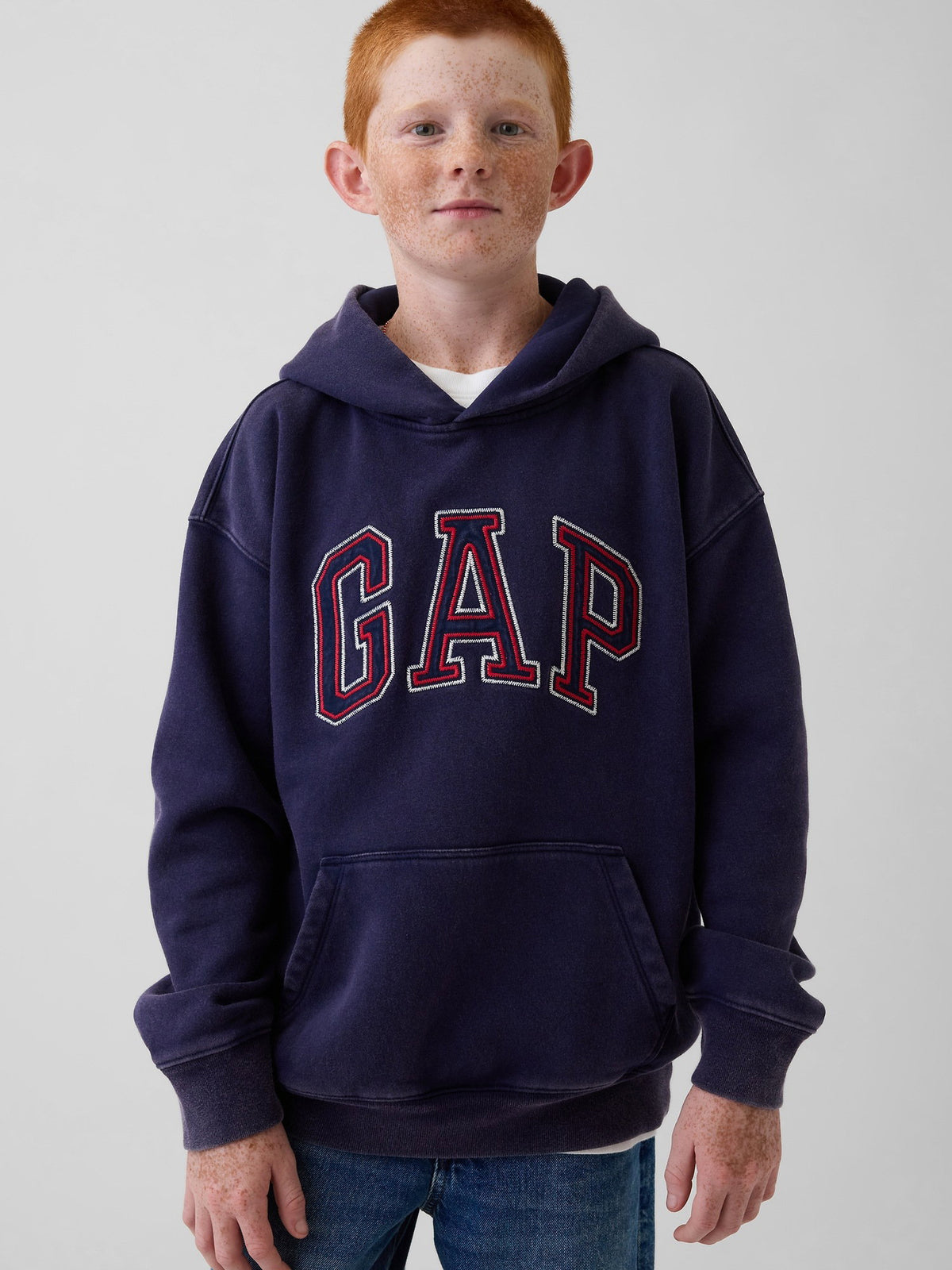 Lacivert Vintagesoft Arch Logo Sweatshirt