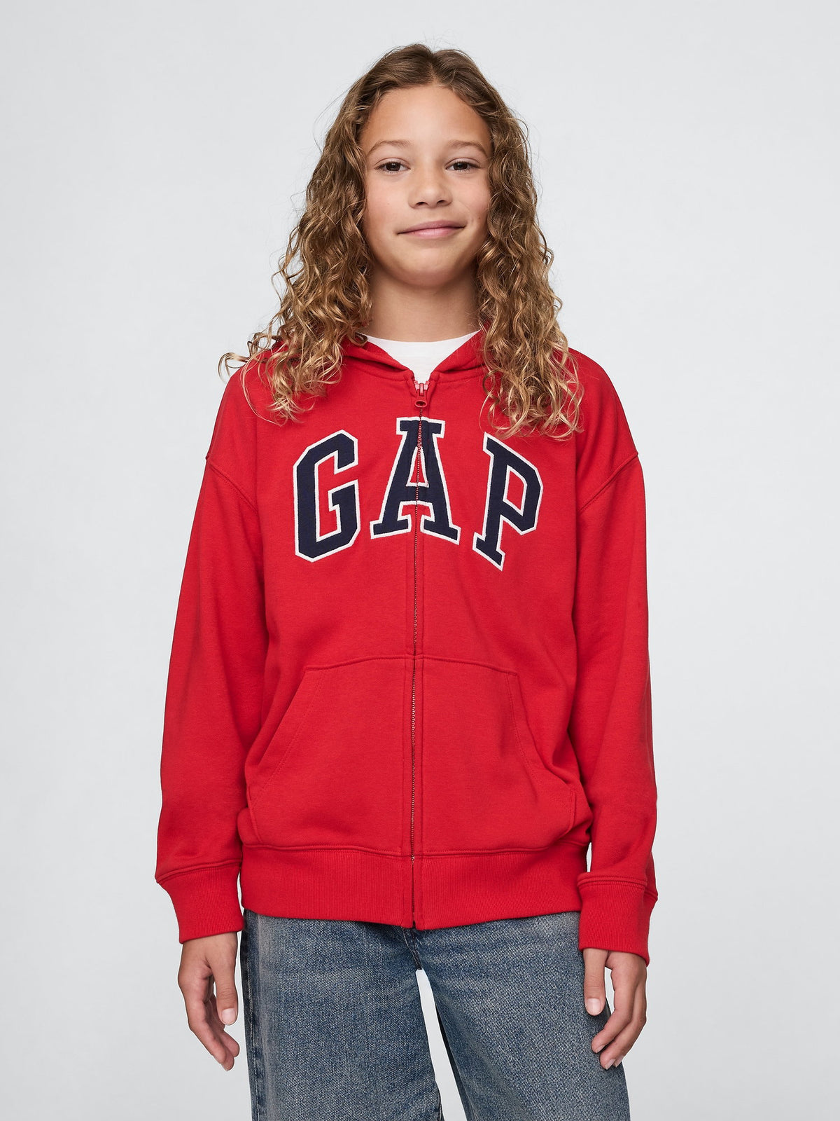 Mavi Gap Logo Relaxed Fermuarlı Sweatshirt