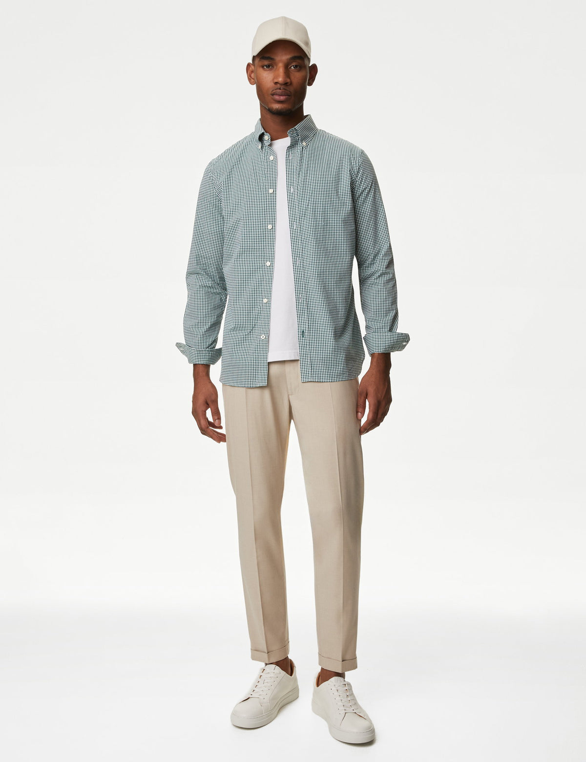 Uzun Kollu Easy Iron Oxford Gömlek