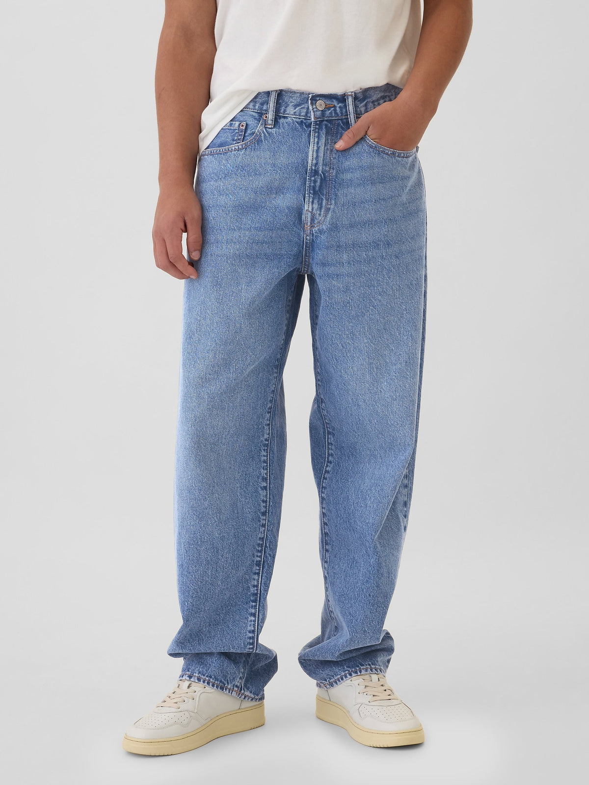 Açık Mavi Baggy Jean Pantolon