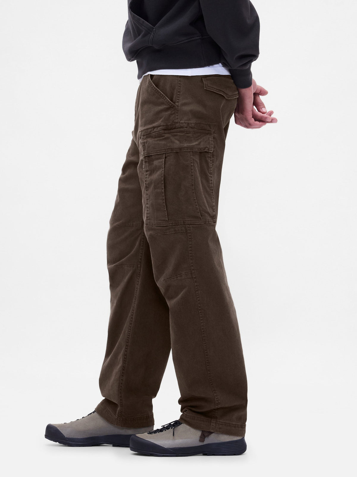 Kahverengi Baggy Kargo Pantolon