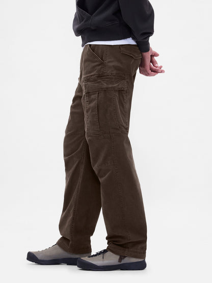 Kahverengi Baggy Kargo Pantolon