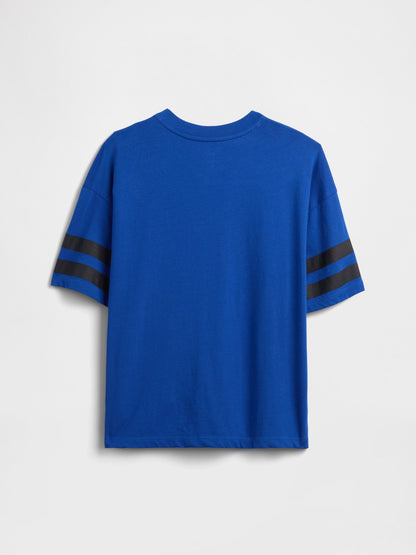 Kırmızı Oversized Soccer T-shirt