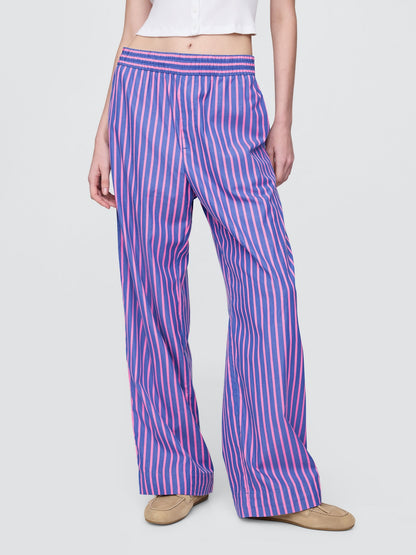 Mavi %100 Organik Pamuk Poplin Easy Wide-leg Pantolon