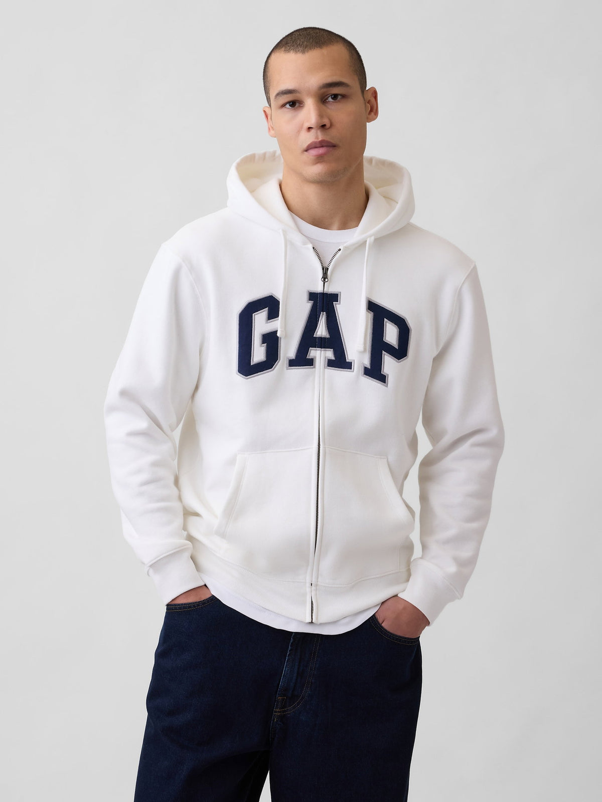 Koyu Yeşil Vintagesoft Arch Logo Tam Fermuarlı Sweatshirt