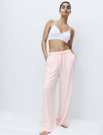 2’li Twill Geniş Paça Pijama Altı