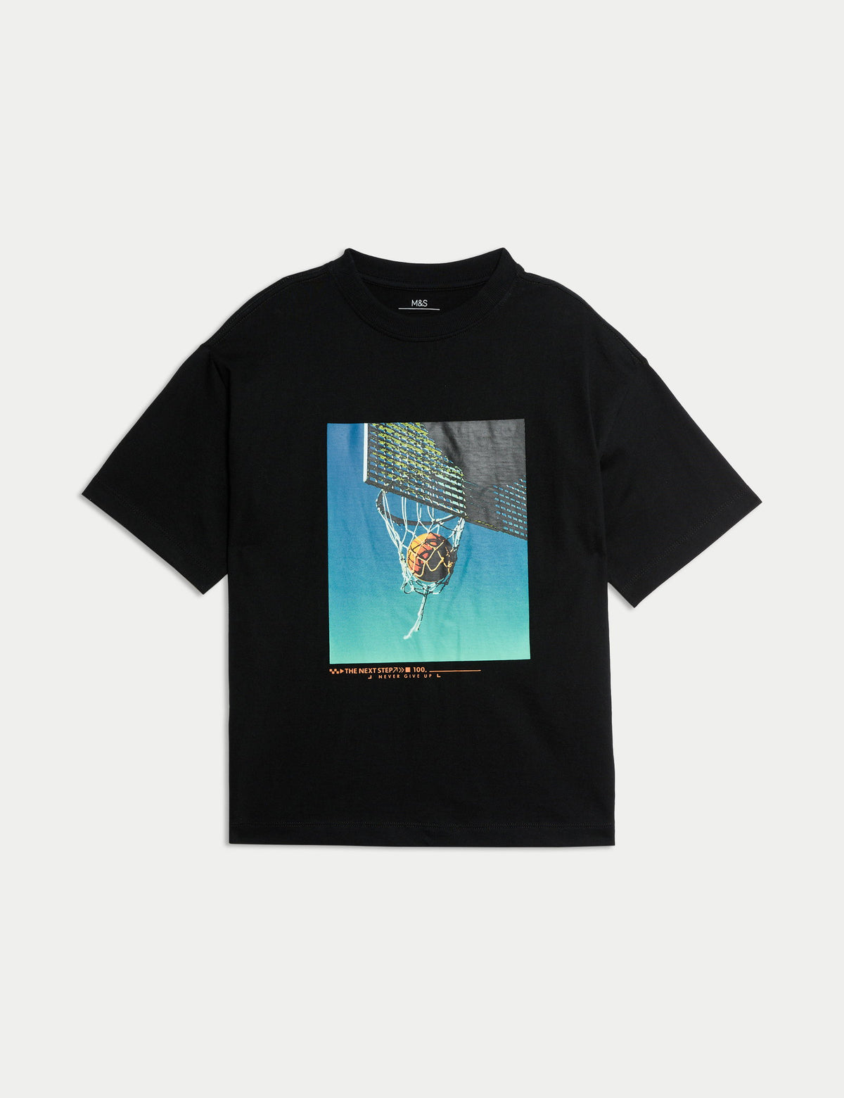 Saf Pamuklu Basketbol T-shirt (2-16 Yaş)