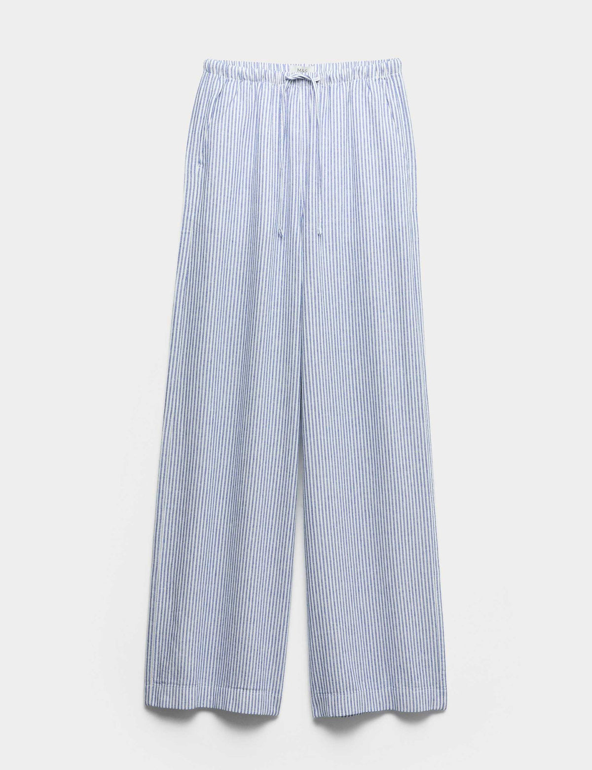 Wide Leg Keten Pantolon