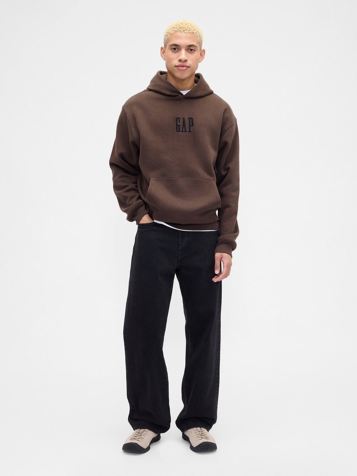 Kahverengi Vintagesoft Oversized Gap Mini-logo Sweatshirt