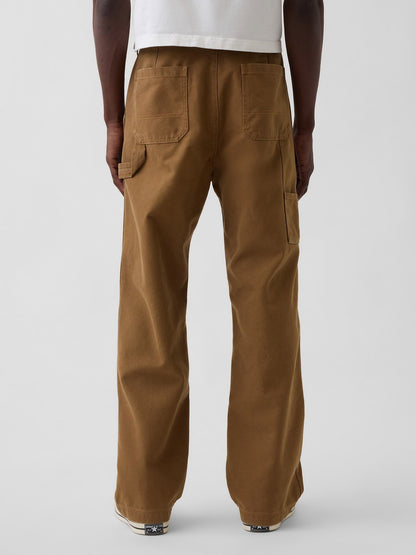 Kobalt Mavisi '90s Loose Kanvas Double-knee Carpenter Pantolon