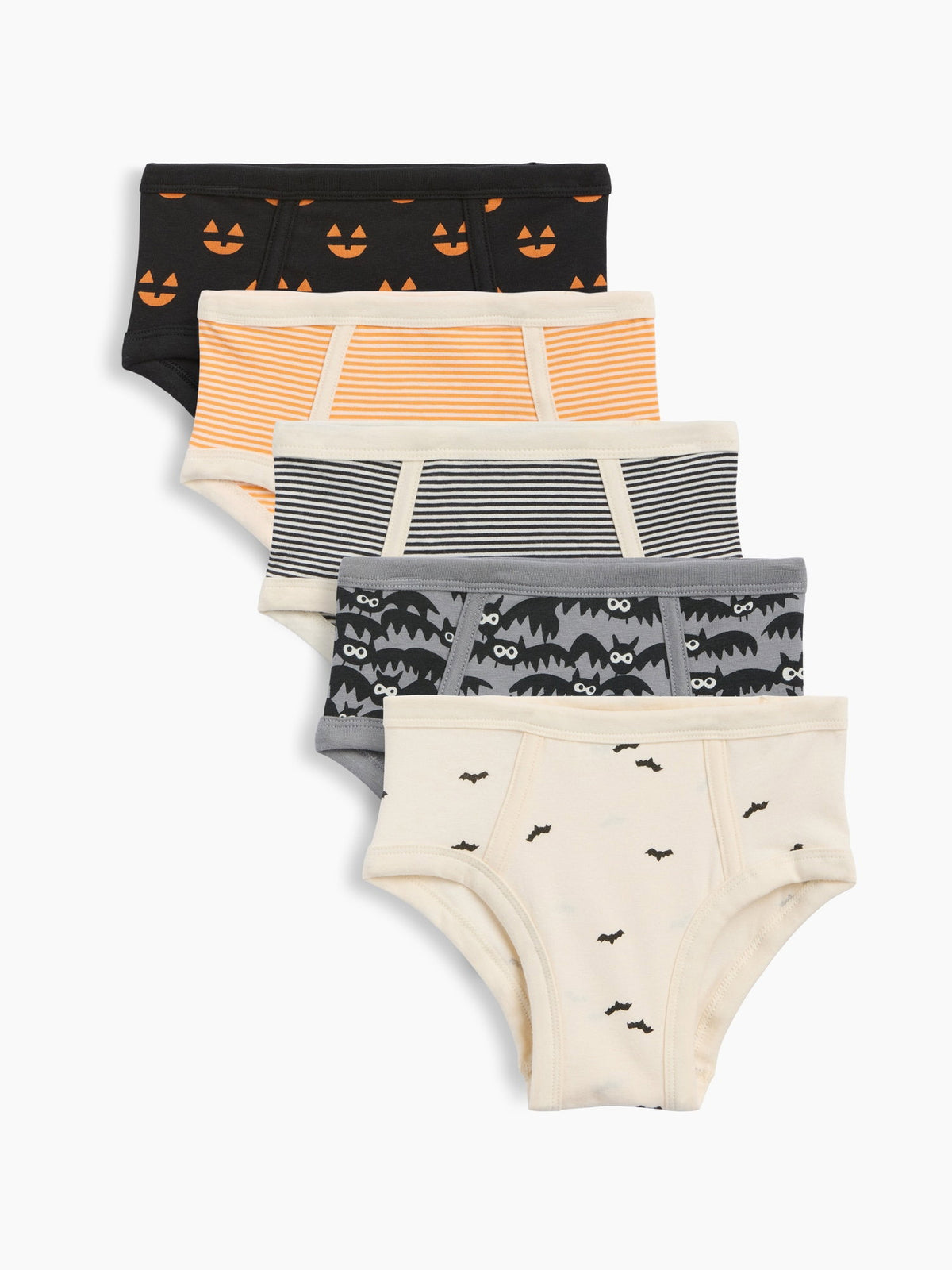 Çok Renkli Organik Stretch Pamuk Halloween Külot (5'li)
