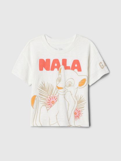 Kırık Beyaz Disney Grafikli T-shirt