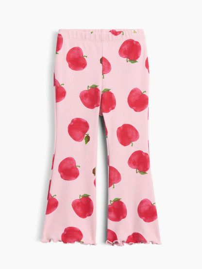 Pembe Pull-on Fitilli Flare Tayt