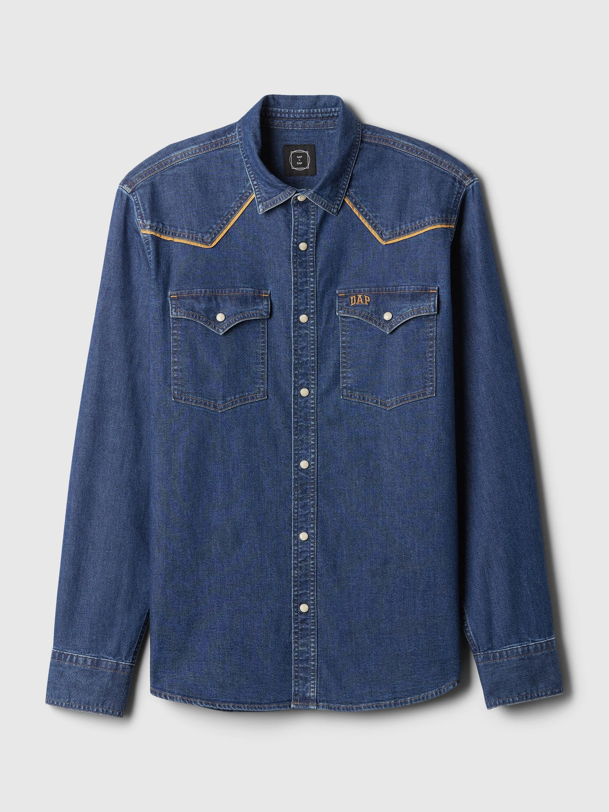 Koyu Mavi Dap × Gap Denim Western Gömlek