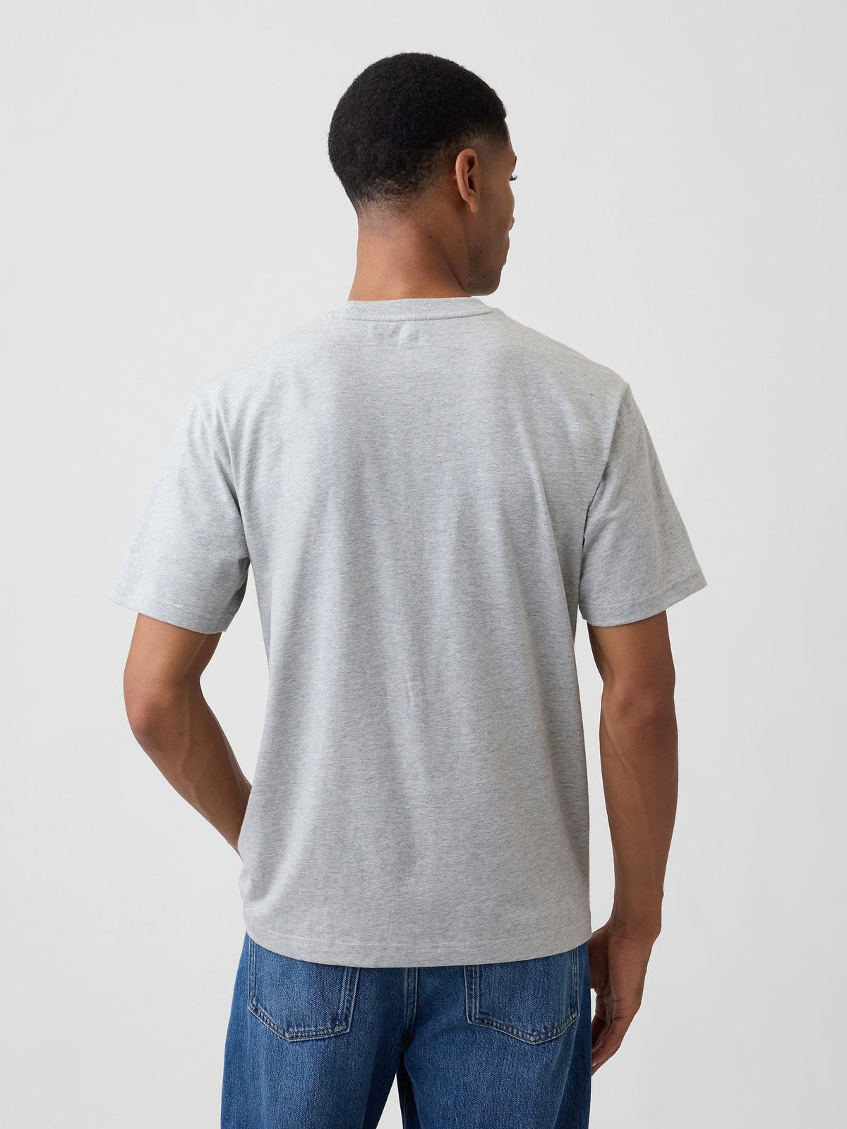 Gri Everyday Soft Relaxed Gap Logo T-shirt