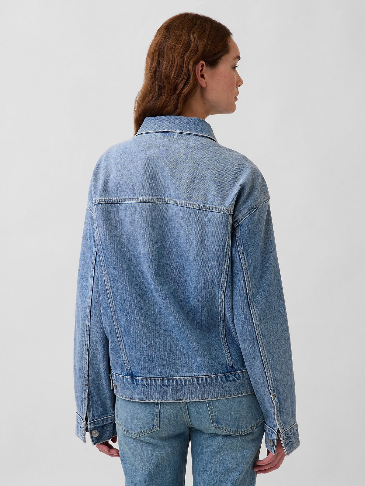 Açık Mavi Oversized Icon Denim Ceket
