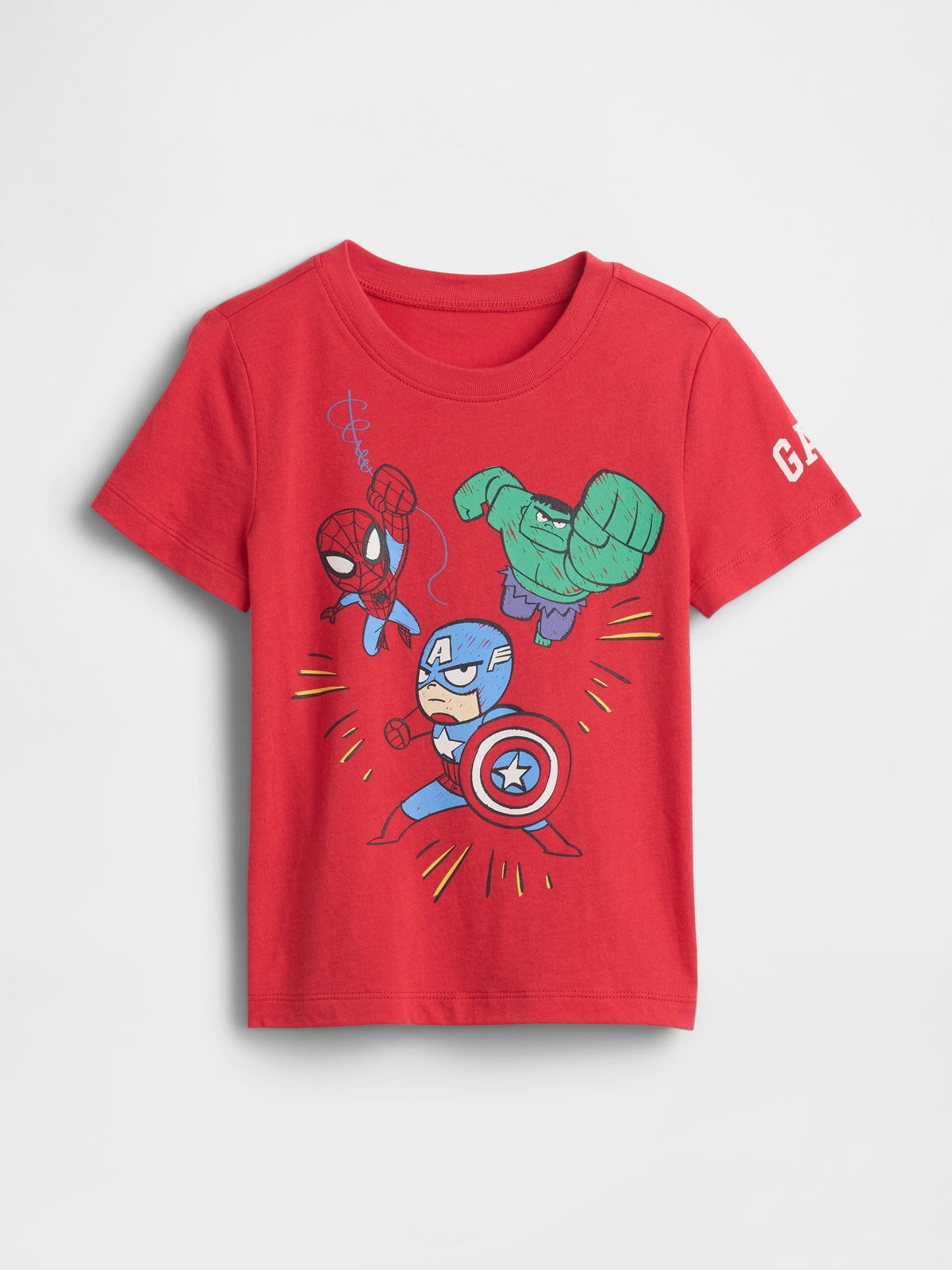 Kırmızı Marvel Avengers Grafik Baskılı T-shirt