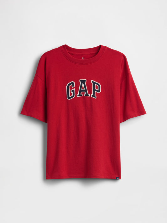 Kırmızı Arch Logo T-shirt