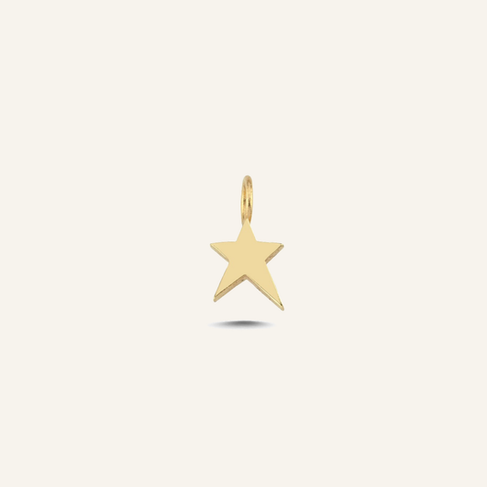 Asymmetrical Star Yıldız Figürlü Altın Charm