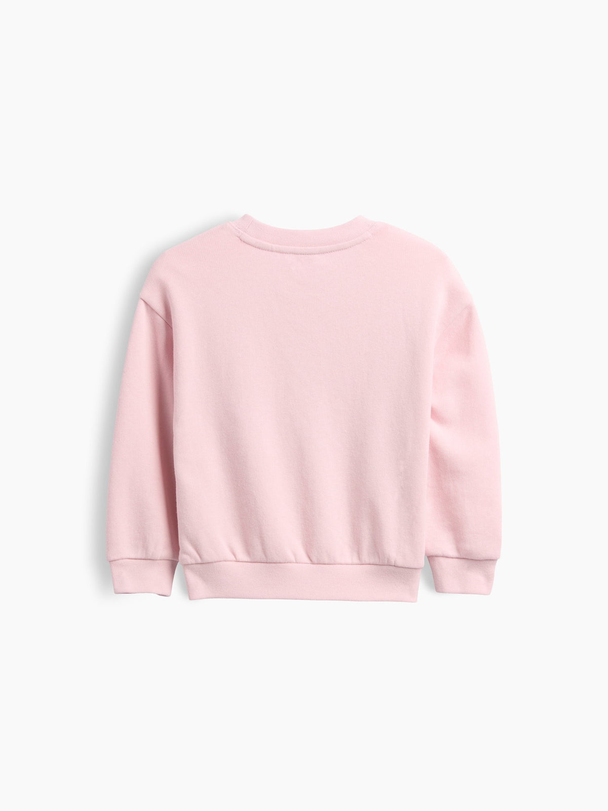 Pembe Fransız Havlu Kumaş Logo Sweatshirt