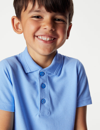Saf Pamuklu 2'li Polo Yaka T-shirt (2-16 Yaş)