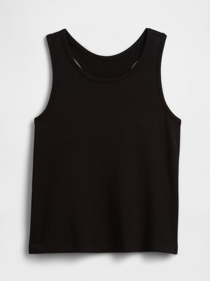Siyah Kids Gap Logo Yarış Sırtı Tank Üstü