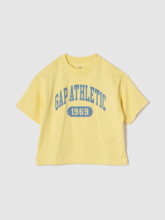 Sarı Vintagesoft Athletic Logo T-shirt
