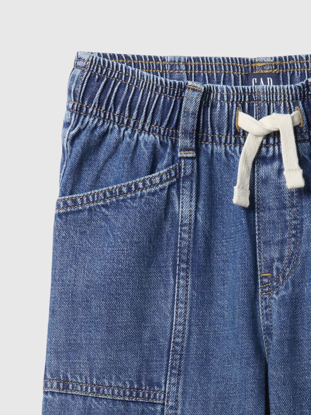 Lacivert Wide Leg Jean Pantolon