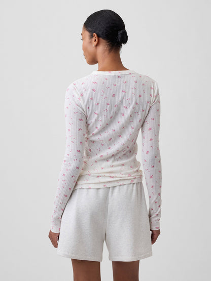 Açık Pembe Essential Fitiili Pointelle T-shirt