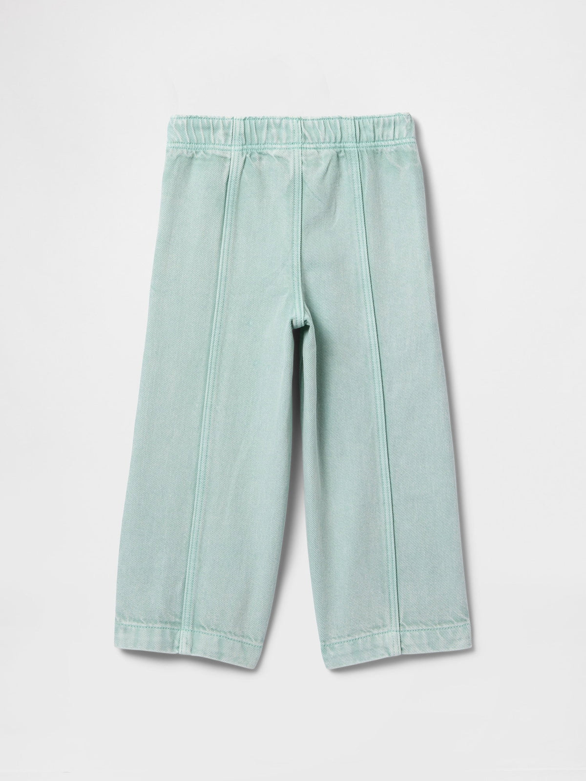 Açık Mavi Ultrasoft Pull-on Baggy Wide-leg Jean Pantolon