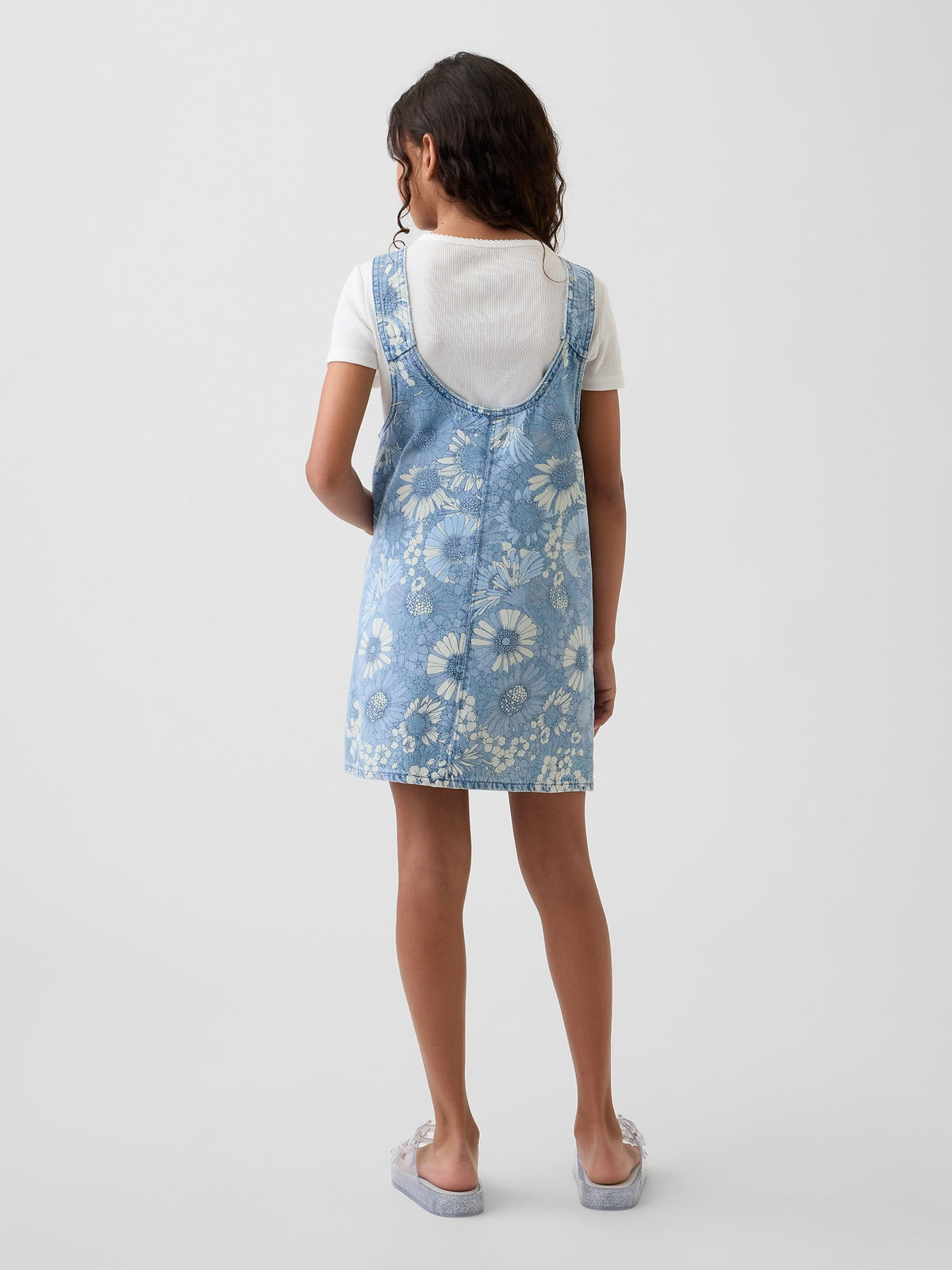 Mavi Floral Denim Salopet
