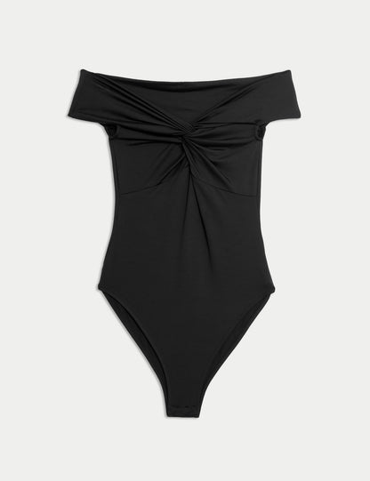 Regular Fit Düğümlü Body