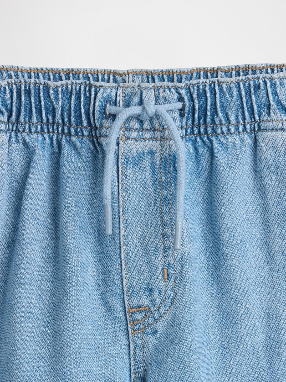 Açık Mavi High Rise Stride Easy Wide-leg Ankle Jean Pantolon