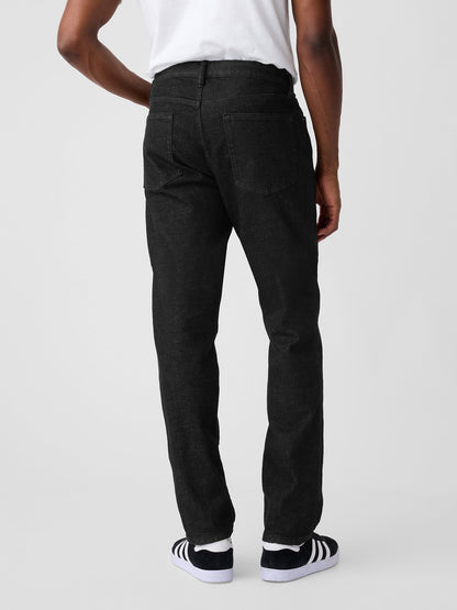 Siyah Gapflex Straight Jean Pantolon