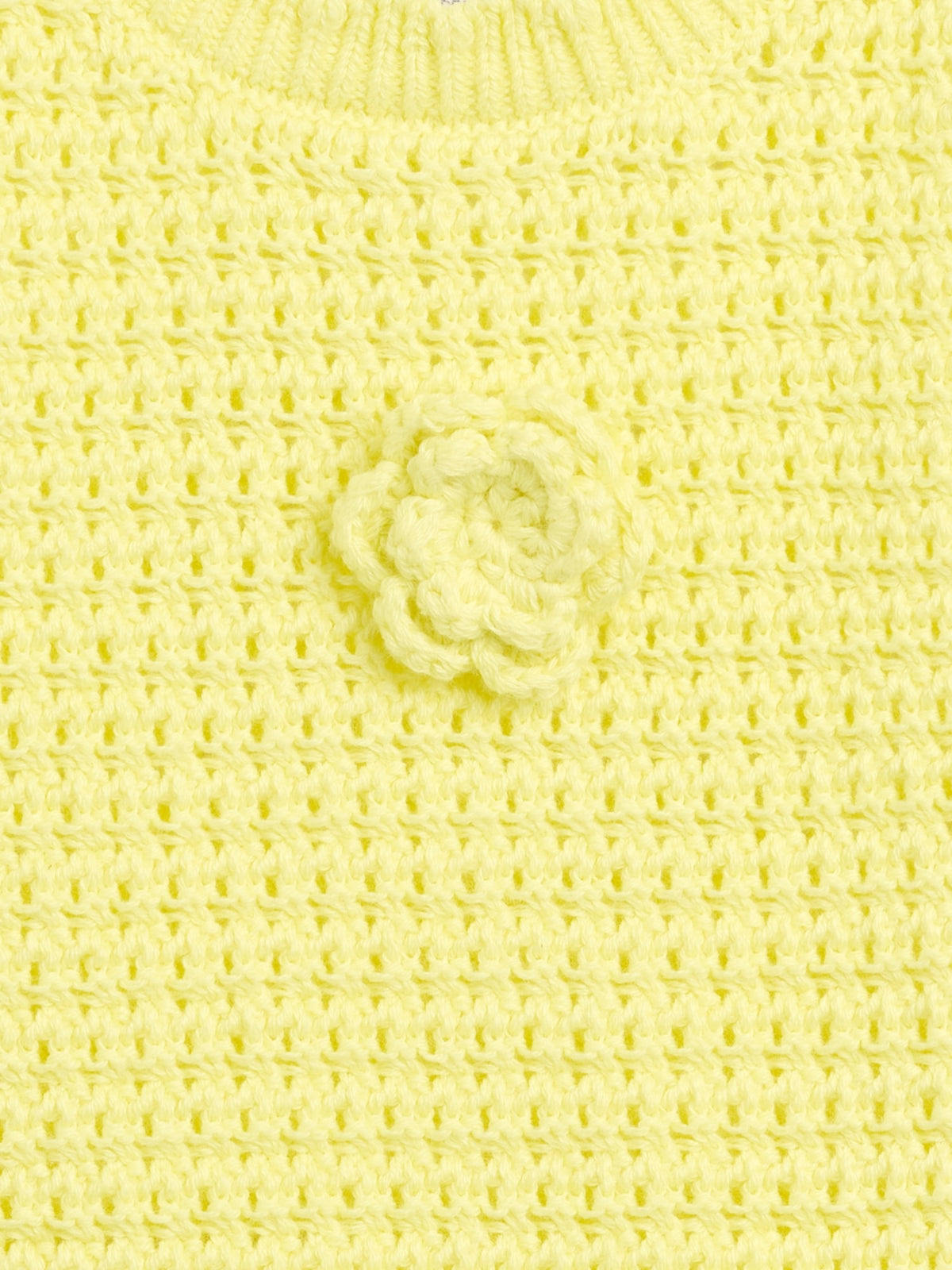 Sarı Crochet Askılı Üst