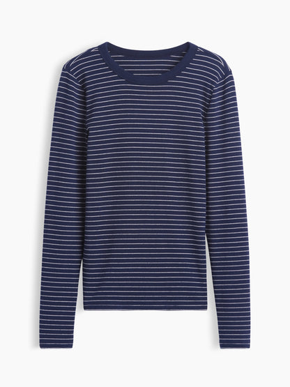 Lacivert Modern Shrunken T-shirt