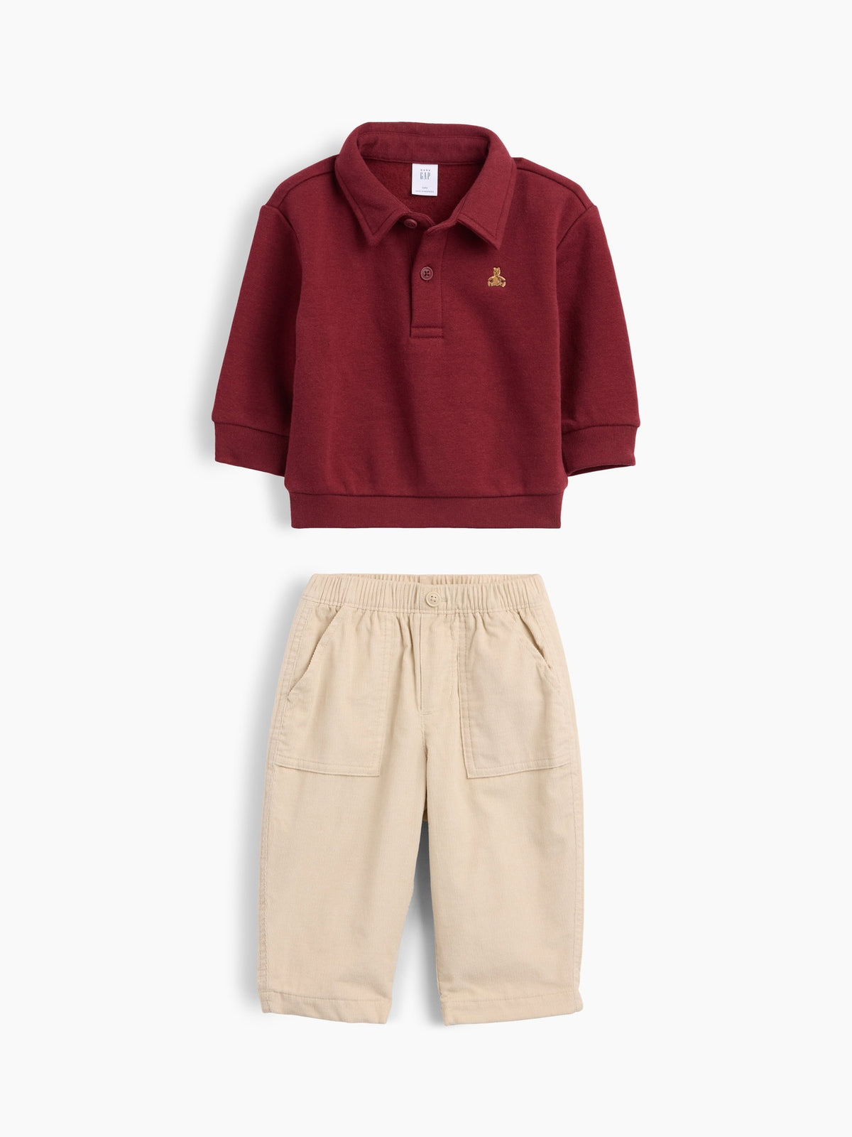 Bordo Vintagesoft Polo Outfit Set