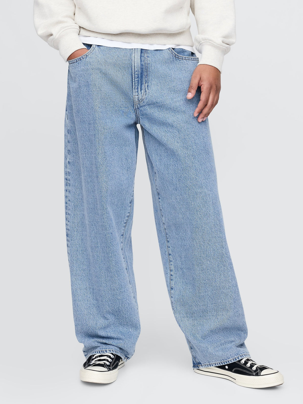 Açık Mavi Extra Baggy Jean Pantolon
