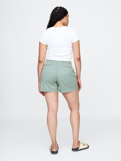 Yeşil Mid Rise Downtown Khaki Şort